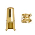 thumbnail image 1 of Tapa chapada en oro y abrazadera de patrón de cinta, accesorios de repuesto para saxofón para principiantes profesionales Sincero Electrónica, 1 of 5