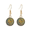 thumbnail image 1 of Sonducket 1 par de pendientes colgantes chapados en Drusy, colgantes redondos, accesorios de joyería multicolor, regalos femeninos, decoraciones para Ropa, zapatos y accesorios Miscelánea Color Sonducket  AP009627-09B, 1 of 6