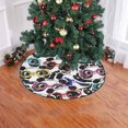 thumbnail image 2 of FMSHPON PandaGlasses Pattern Xmas Christmas Tree Skirt Stand Mat for Holiday Party Decoration Indoor Outdoor 48 inches, 2 of 3
