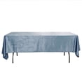 thumbnail image 3 of Balsa Circle 60" x 102" Dusty Blue Rectangular Velvet Tablecloth Reception Catering, 3 of 7