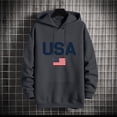 thumbnail image 6 of SAWOBUUN Mens USA Sweatshirt American Flag Patriotic Hoodie Casual Long Sleeve Pullover Sweatshirt with Pocket, 6 of 6