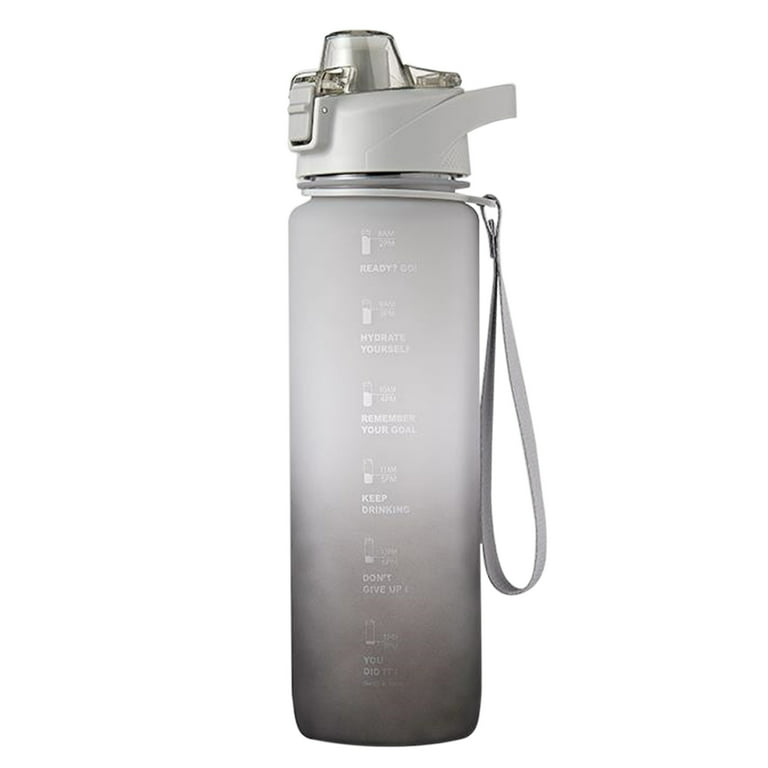 MABOTO 1100ml Sports Water Bottle with Time Marker BPA Free & Leak