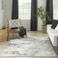 thumbnail image 3 of Nourison Elation Ivory/Grey 4' x 6' Area Rug, Abstract, Modern, Bed Room, Living Room, Dining Room, Kitchen, Easy Cleaning, Non Shedding,, 3 of 10