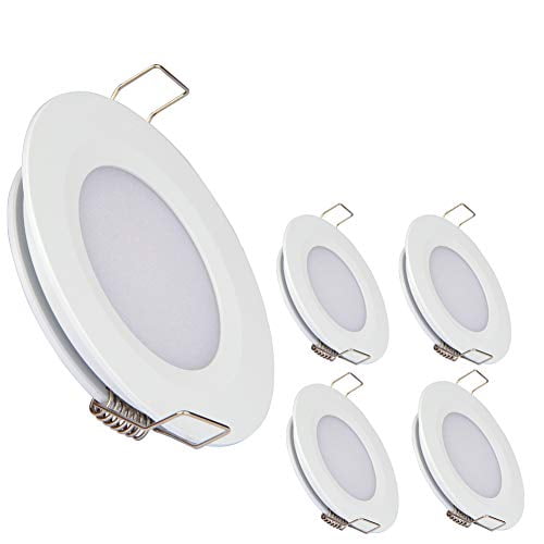 acegoo RV Boat Recessed Ceiling Light 4 Pack Super Slim LED Panel Light DC 12