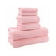 thumbnail image 1 of Juego De Toallas De Baño Absorbente Fácil Secado 6pzs Rosado, 1 of 5