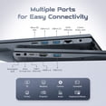 thumbnail image 5 of 16" FHD 16:10 IPS Laptop, Intel Core i5, 16GB RAM 256GB SSD, Windows 11 Pro MS Office 2024, Silver, Student & Business, 5 of 11