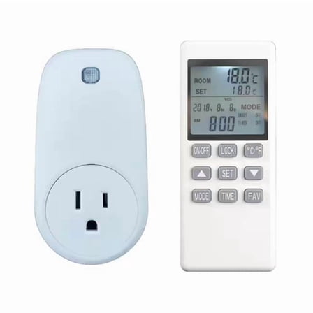 Wexstar ETR-008US Plug-In Thermostat with Digital Display Remote Control