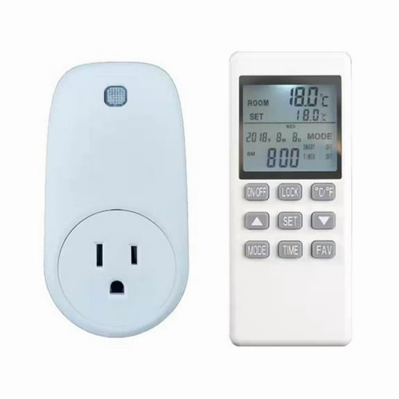 Wexstar ETR-008US Plug-In Thermostat with Digital Display Remote Control