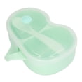 thumbnail image 2 of Portable  - Green Divided 2 Compartment Bowl with Spoon, 2 of 5