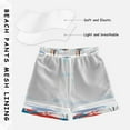 thumbnail image 3 of FORMRS Boys Swim Trunks Quick Dry Mesh Liner Boardshorts Sizes XS-XL, Dark Blue Hand Drawn Sailboats, 3 of 7