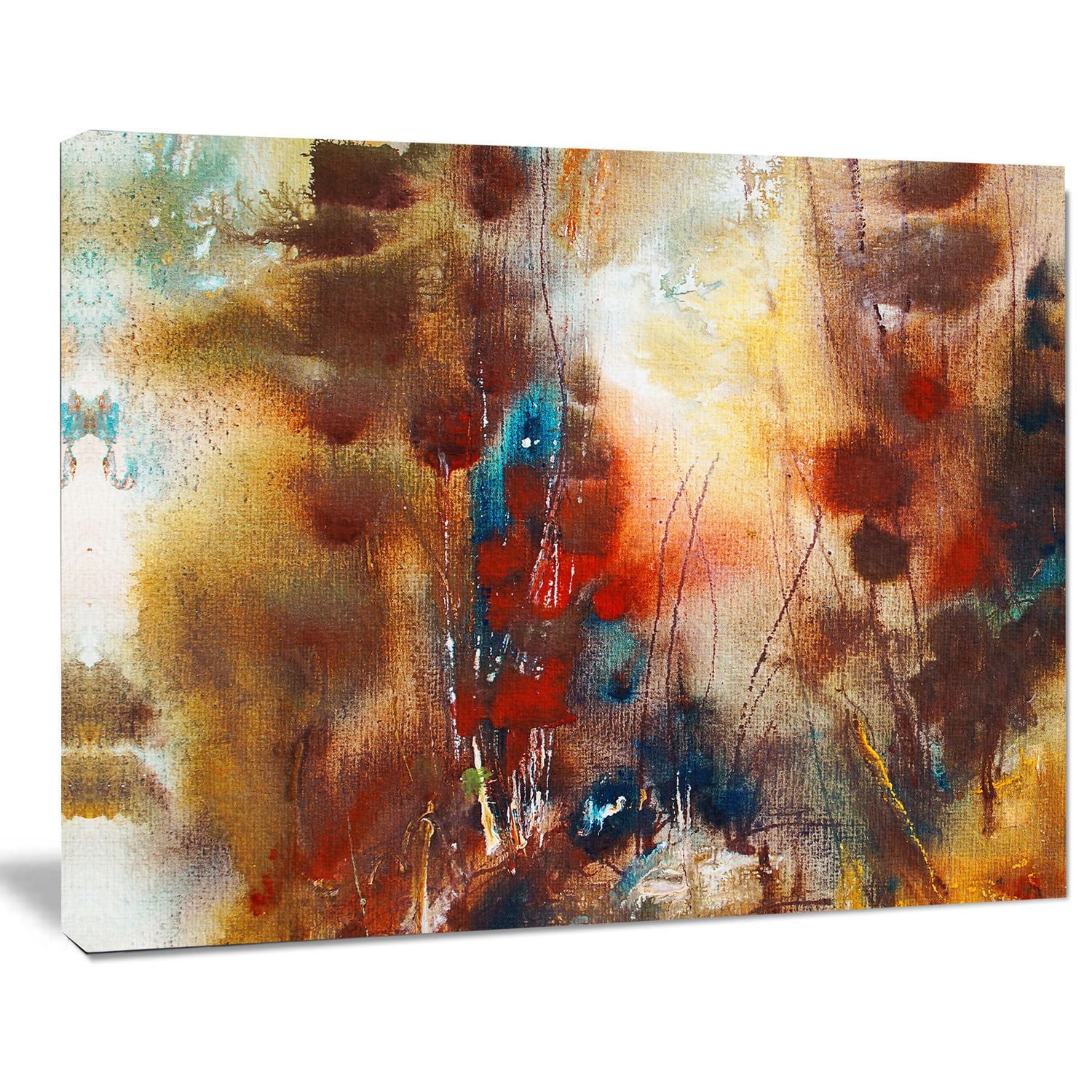 Design Art Artistic Brown Canvas Print