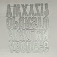 thumbnail image 6 of JZROCKER Art Letters Metal Cutting Die English Alphabets Embossing Die Cuts Template, 6 of 10