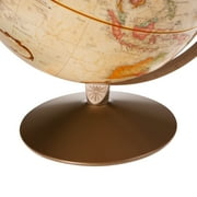 Franklin 12 Antique Globe with Accurate World Map - Educational Use & Home Decor