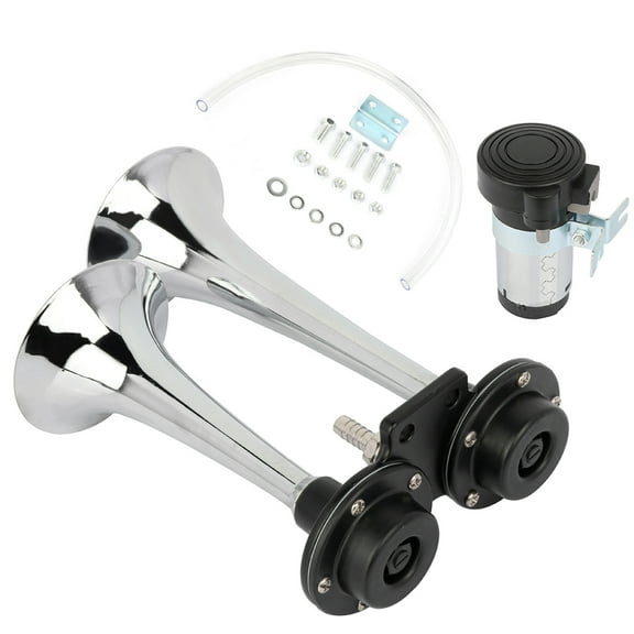 ECCPP 12V 150db Air Horn Powerful Loud Dual Trumpet Air Horn   Compressor for Train Car Truck Boat RV