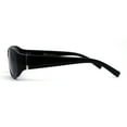 thumbnail image 3 of SA106 Womens Classy 90s Fashion Narrow Oval Plastic Sunglasses All Black, 3 of 4