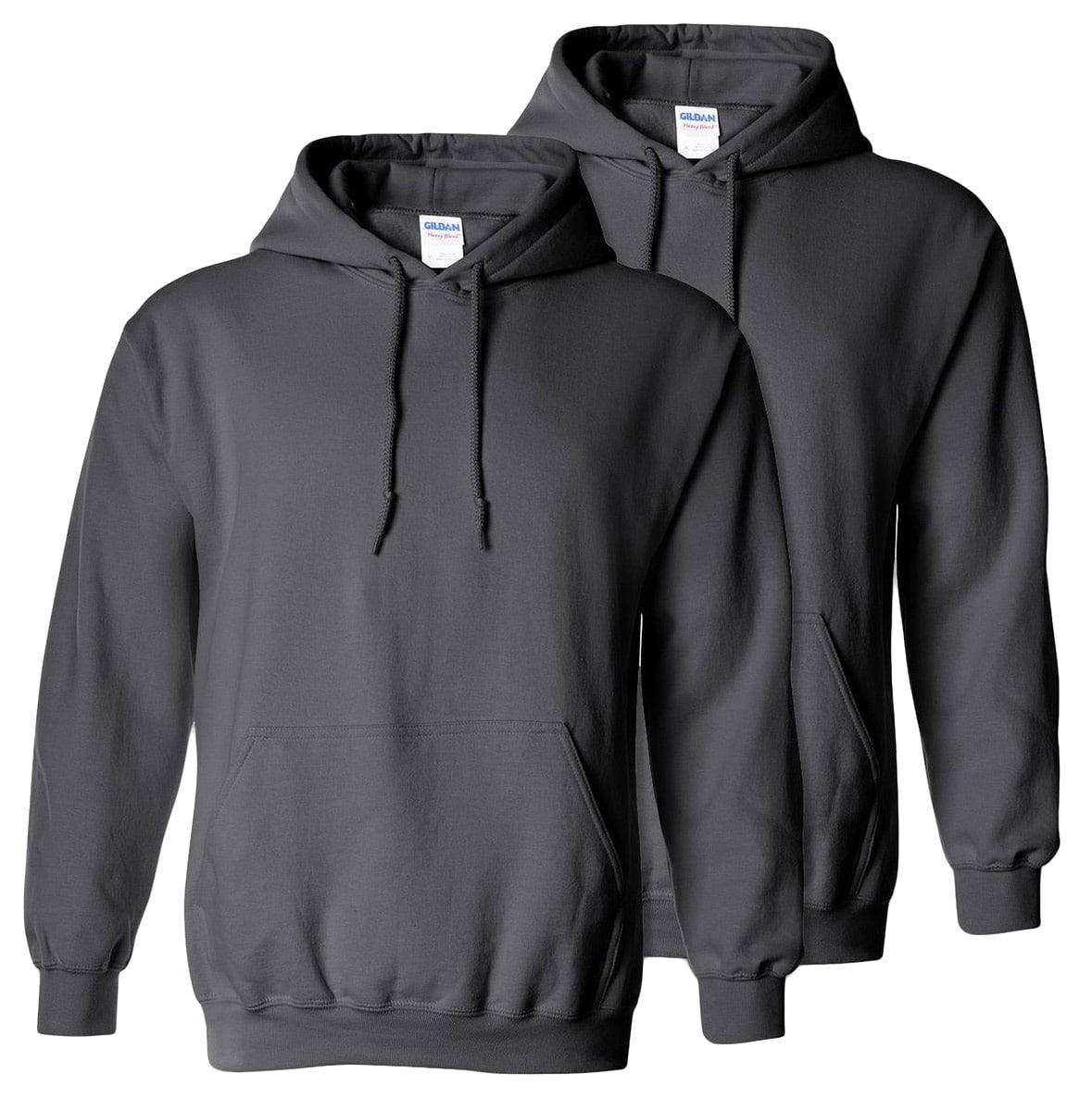 Gildan Heavy Blend Adult Hooded Sweatshirt, G185, Charcoal, Xl, Pack2 ...