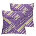 Nawypu Modern Purple Decorative Pillow Covers Violet Geometric Pillow