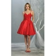 thumbnail image 3 of Juniors Womens Beautiful Ruched Bodice Homecoming Dress, 3 of 9