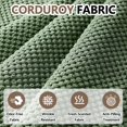 thumbnail image 4 of Overstuffed Recliner Chair for Adults, Home Theater Lounge Seating Armchair, Manual Reclining Reading Chair for Small Space Living Room Bedroom, Army Green, 4 of 9