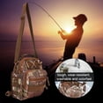 thumbnail image 3 of Bolsa para exteriores, bolsillos portátiles, riñonera, senderismo, caza, pesca (camuflaje), 3 of 8
