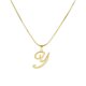 thumbnail image 1 of Collar de cadena de serpiente de oro con incrustaciones de circonita de cobre puro creativo con letras, cadena de clavícula de alta gama, 1 of 1