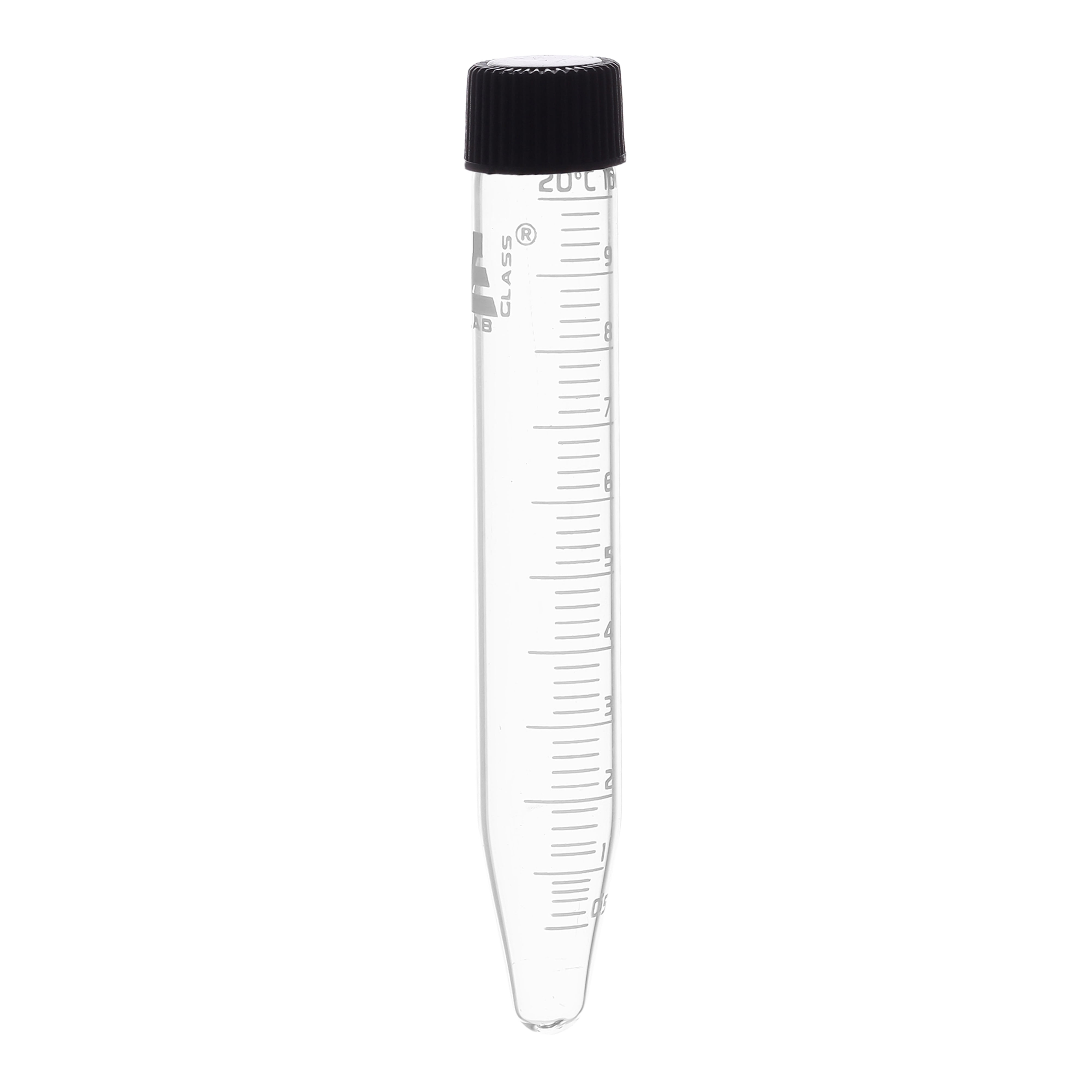 Centrifuge Tube with Screw Cap, 10mL Conical, 15x100mm 0.2mL