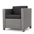 thumbnail image 5 of Cascada Outdoor 7 Seater Sofa Chat Set with Cushions, Mix Black and Dark Gray, 5 of 20