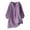 Purple, variant on Patlollav 3/4 Sleeve Tops for Women Cotton Linen V Neck Solid Dressy Casual Shirts Ladies Loose Blouses