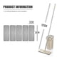 thumbnail image 1 of Fregona plana con almohadillas de microfibra y cubo para escurrirla, Limpieza de suelo, uso húmedo o seco en baldosas laminadas de madera dura, 1 of 4