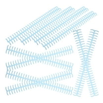 KONTONTY 10pcs Plastic Notebook Binding Combs for Loose Leaf Papers Binder Rings File Making Ideal for Students and Office Use