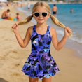 thumbnail image 3 of Uourmeti Galaxy Cat Silhouette Swim Dress for Girls Sleeveless Skirted Bathing Suit with Quick Dry Stretch Fabric Perfect for Beach & Pool Vacations, 3 of 8