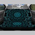thumbnail image 2 of FUIALDOLG Teal Mandala Car Back Seat Covers, Set of 2 Pieces Stretch Durable Seat Covers for Universal Cars Trucks SUVs, 2 of 6