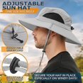 thumbnail image 3 of (gris Clair) Chapeau Hommes Femmes Protection Solaire T Protection Uv Outdoor Randonne Seau Chapeau Pliable Impermable Pour Voyage, Jardinier, 3 of 5