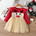 thumbnail image 2 of LWNYDPLSD Christmas Dress Toddler Girls Smocked Christmas Mother Daughter Christmas Dresses Casual Dress 4t Girl Clothes Toddler Clothes Holiday, Red 2-3 Years, 2 of 8