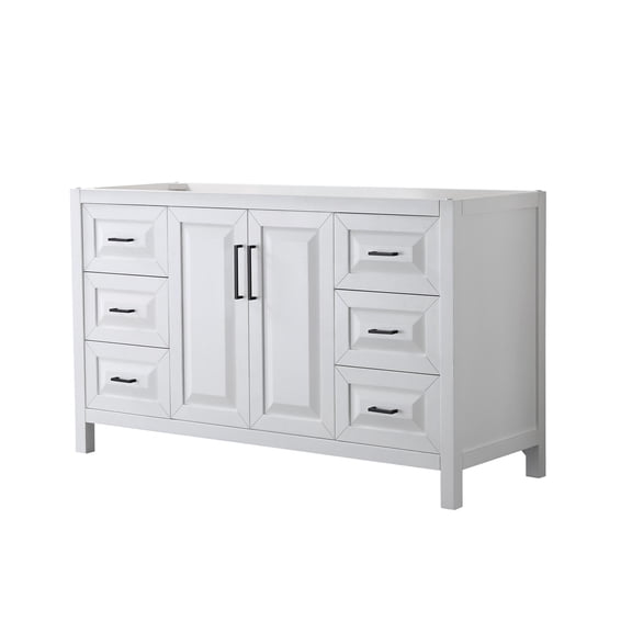 Wyndham Collection Wcv252560scxsxxmxx Daria 59" Single Free Standing Vanity Cabinet Only -