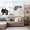 thumbnail image 4 of Organizador De Llaves Con Estante, Perchero De Pared Para Ll Modelo Negro, 4 of 4