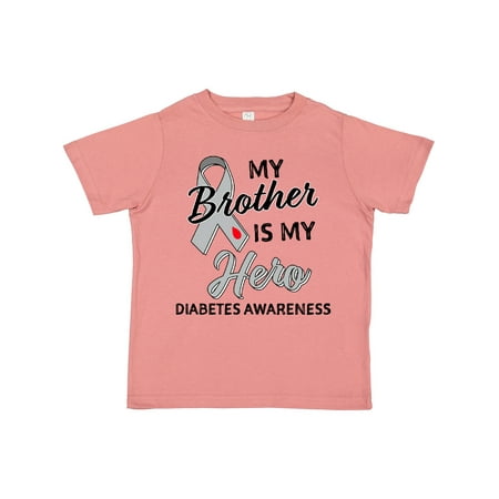 

Inktastic My Brother is My Hero- Diabetes Awareness Gift Toddler Boy or Toddler Girl T-Shirt