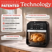 Gourmia 7-Quart Digital Air Fryer with Glass Basket and 12-One Touch Cooking Presets