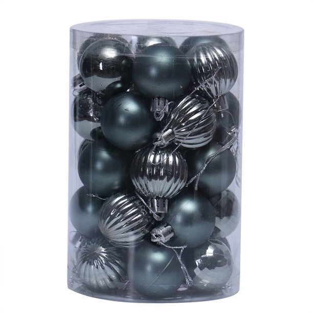 ¡Grandes ofertas! Adornos navideños rojos Dainzusyful, decoraciones navideñas, 34 bolas de 40 mm para árbol de Navidad, adornos colgantes para fiestas, adornos para el árbol de Navidad, regalos de