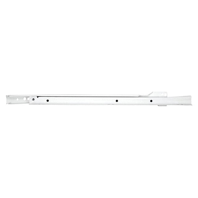 Cajón corredizo Knape & Vogt Euro con cierre automático, 45 cm, acero blanco