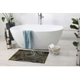 thumbnail image 5 of Gold Texture Black Background Bath Rugs 16x24 Inch Non Slip Bath Mat Quick Dry Super Absorbent Thin Bath Rug Fit Under Door Washable Bath Floor Rugs for Bathroom Bathtub Shower Sink,Multi 3, 5 of 6