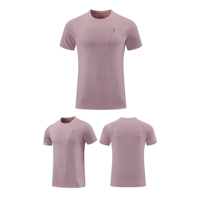 pstuiky Camisas de vestir de manga corta para hombre, Camisa informal de manga corta con cuello vuelto y botones de color liso para hombre ropa de hombre l