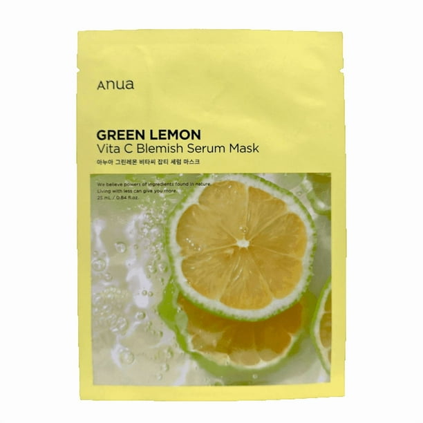 Sheet Mask Anua Green Lemon Vita C Blemish Serum, 1 hoja