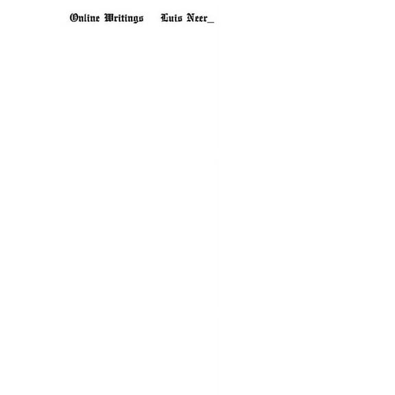 Online Writings, (Paperback)