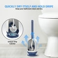 thumbnail image 6 of MR.Siga Toilet Bowl Brush and Holder for Bathroom,White and Blue, 6 of 7