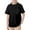 Black, variant on WOYY Toddler Boys Short Sleeve Mesh T-Shirt Breathable Unisex Pocket T Shirt, Sizes 2-14