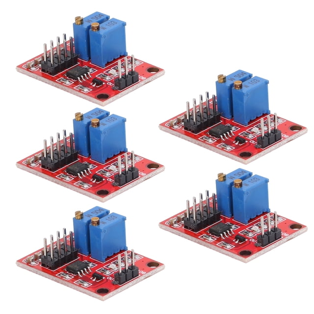 Módulo De Pulso NE555, 0,07 HZ-2 KHZ 5 Piezas De Componentes Electrónicos Cuadrados Generador De Señal Chip LM358 Para Desarrollo Experimental