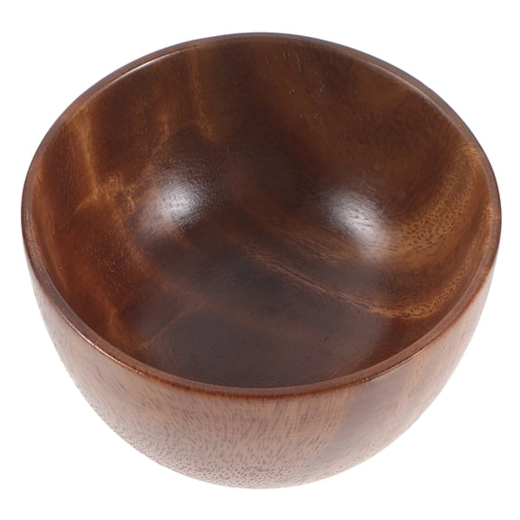 LAMIRO Wooden Salad Bowl Large Serving Bowls Snack Fruit for Kitchen Counter Cereal Dish Wooden Bowls