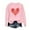 Pink, variant on JTZGDY Valentines Day Heart Sweatshrits for Women Lightweight Casual Long Sleeve Oversized Crewneck Graphic Tshirt Loose Fit Pullover Tops Gray S