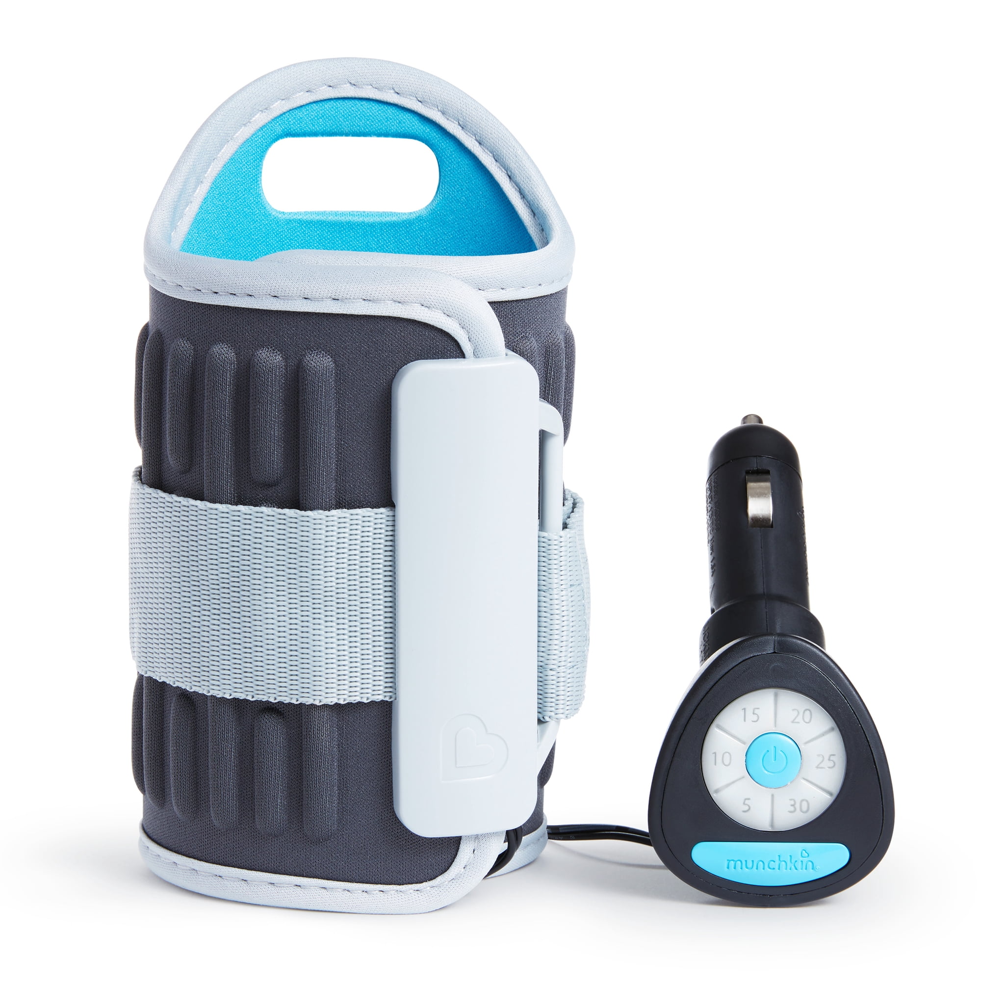 Munchkin Travel Car Baby Bottle Warmer, Grey